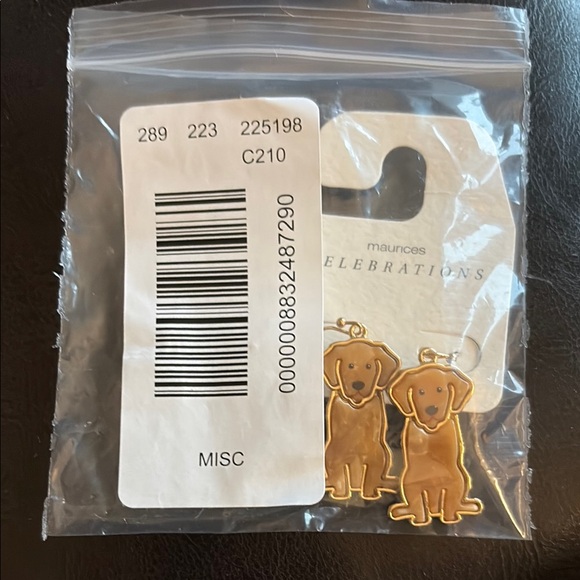 Maurices Jewelry - NWT Golden retriever earrings